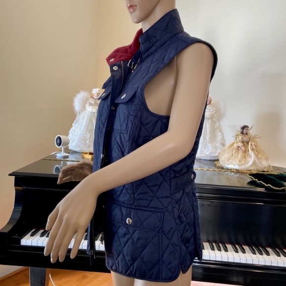 NWT Banana Republic quilted navy field vest - Picture 8 of 16